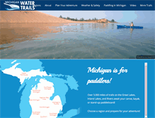 Tablet Screenshot of michiganwatertrails.org